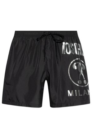 Moschino popular Milano Logo Black Shorts 32